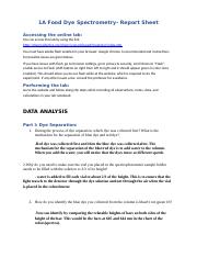 Food dye Virtual lab report sheet.docx