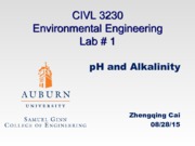 CIVL 3230 Lab #1 pH and Alkalinity