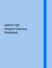 MATH1185 Integral Calculus.pdf