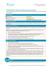 CHCDIV001 - Case Study.docx