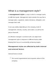 style of management.docx