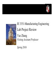 Lab Project Review