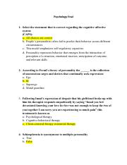 Psychology Final + Answers.pdf