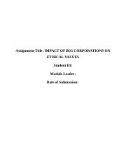 IMPACT OF BIG CORPORATIONS ON ETHICAL VALUES(ANKUSH).docx
