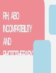 ABO. RH Incompatibility & Phototherapy.docx