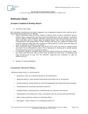 BSBCUS501 Assessment Task 2 Template  - Briefing Report Template.docx
