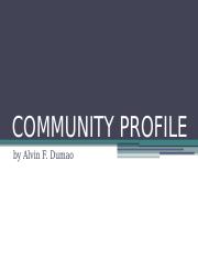 COMMUNITY PROFILE.pptx