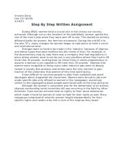 Step By Step Documentary Written Assignment.docx