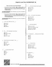 English Level Test ELEMENTARY 1B.pdf