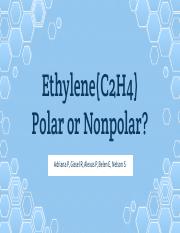 Is Ethylene (C2H4) Polar or Nonpolar? Explained by | Course Hero