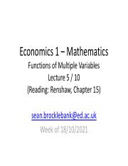 Econ 1 - Maths - L5 - Ch15.pdf