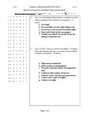 ILJ_12_Test 13 and 14 - Agency Administration and Ethics - Answer Key.doc