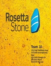 Rosetta Stone Group 10