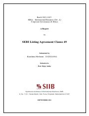21020241064_Report on  SEBI Listing agreement Clause 49.pdf