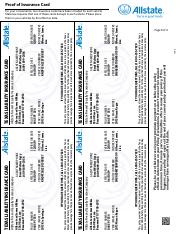 allstate car insurance card template