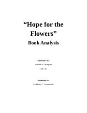 hope for the flowers characters with description