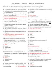 Bio Exam 1 Answers.docx