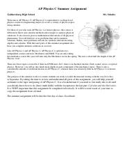 AP Physics C Summer Assignment - Schultz.pdf