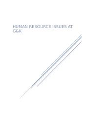 Human Resourse issues at G&K.docx