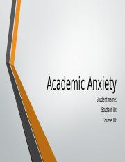 Academic Anxiety by Saad Vahora.pptx