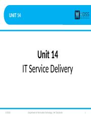 Introduction to Unit 14 - IT Service Delivery.pptx