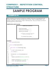 COMPROG1 - Sample Program - Control Structure - LOOPING_ITERATION - Part 2.pdf