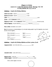 Circular Geometry Notes Inman 2014 CCSS