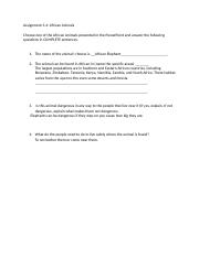 Assignment 3.4 African Animal Answer Sheet.docx