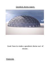 Geodesic dome report.docx