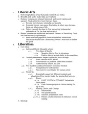 Liberal Arts and Liberalism Study Guide