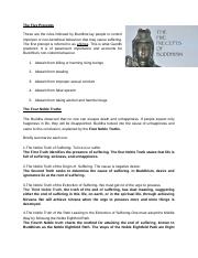 1.4The Five Precepts and Four Noble Truths.docx