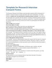 dissertation interview consent form example