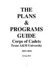 Plans and Programs Guide