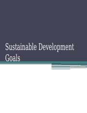 Week 8 - Day 4 - Sustainable Development Goals.pptx