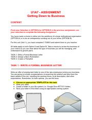 U1A7 - ASSIGNMENT - Getting Down to Business.pdf