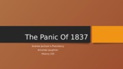 The Panic Of 1837