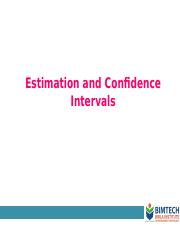 Confidence interval(1)