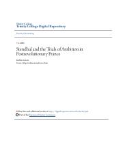 Stendhal and the Trials of Ambition in Postrevolutionary France.pdf