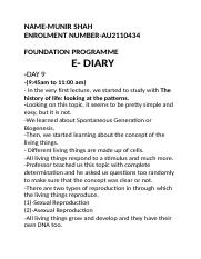 E DIARY DAY 10 MODULE 2.docx