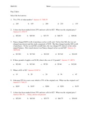 Quiz 2 on Ratios, Rates, Proportions, and Percents