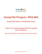 PLUS Test PK0-004 Updated EXAM QA PDF+Simulator CompTIA Project 