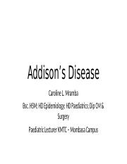 Addison’s Disease.pptx