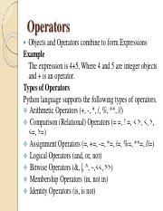 Operators in  python(UNIT-3).pdf