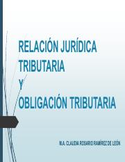 RELACIÓN JURÍDICA TRIBUTARIA Y OBLIGACIÓN TRIBUTARIA.pdf