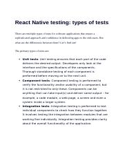 react native type of testing.docx