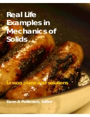Examples of Projects in Mechanics of Solids