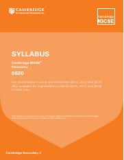Chem 2016-2018 Syllabus 0620【与2015差别标注版】