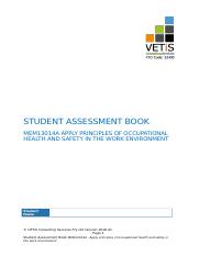 MEM13014A_ Student Assessment Book_2018v1.docx