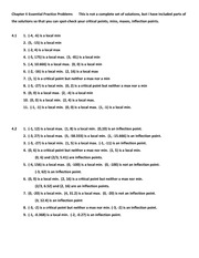Brief Survey of Calculus Practice Problems Soltions 2