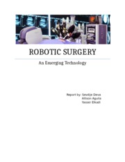 Week 2 Bibliography (Robotic-Assisted Surgery)